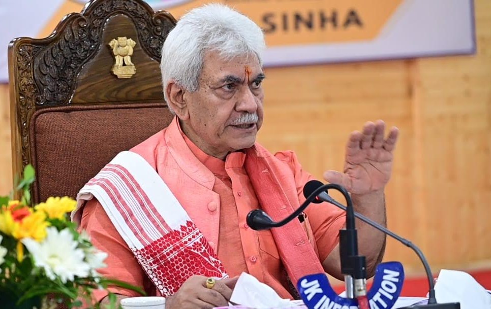 Today J&K is setting benchmarks in many sectors of development for other states and UTs to follow: LG Sinha