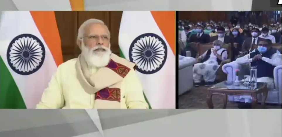 PM Narendra Modi praises Himachal Pradesh for administering first dose of vaccines to 100% population