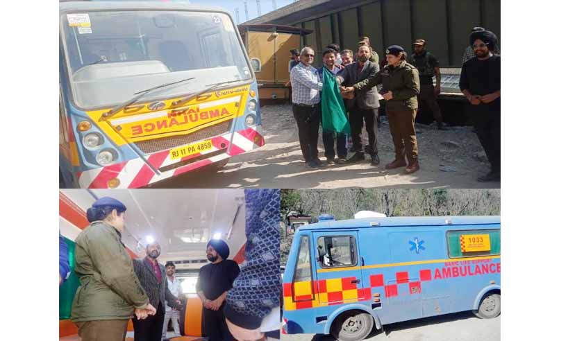 Ramban gets 3 critical care ambulances for real-time emergency response on NH44 
