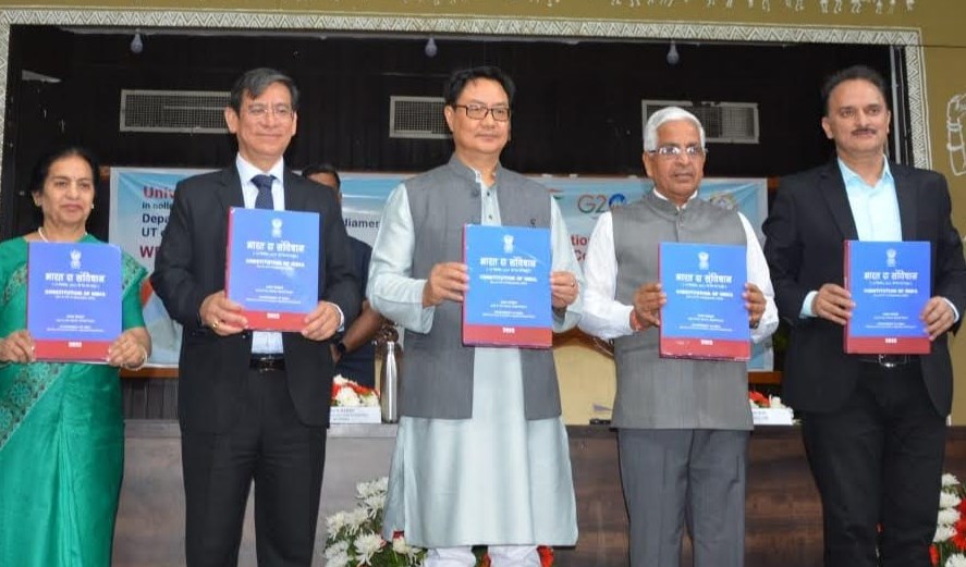 Rijiju releases first edition of Dogri version of Indian Constitution