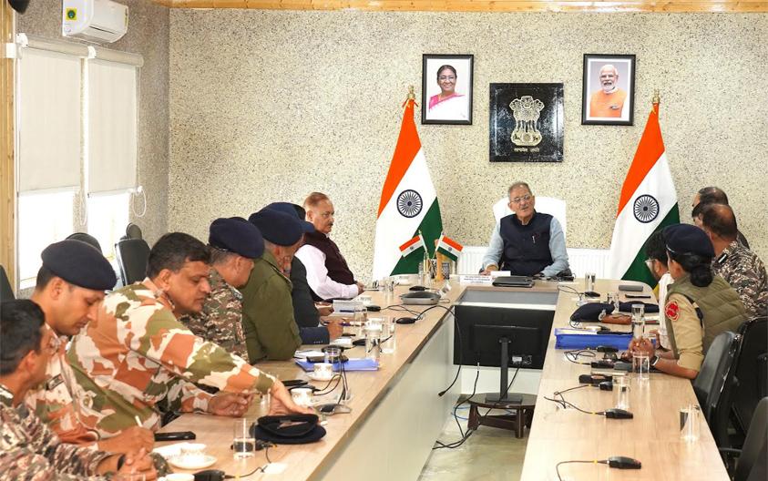 LG Kavinder Gupta chairs security review meeting in Ladakh
