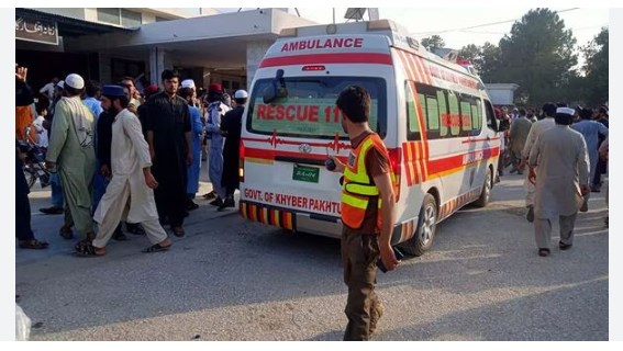 39 killed in Bomb Blast at political gathering in Pakistan