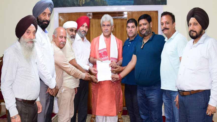 Delegation led by Chairman All J&K Transport Welfare Association calls on Lt Governor