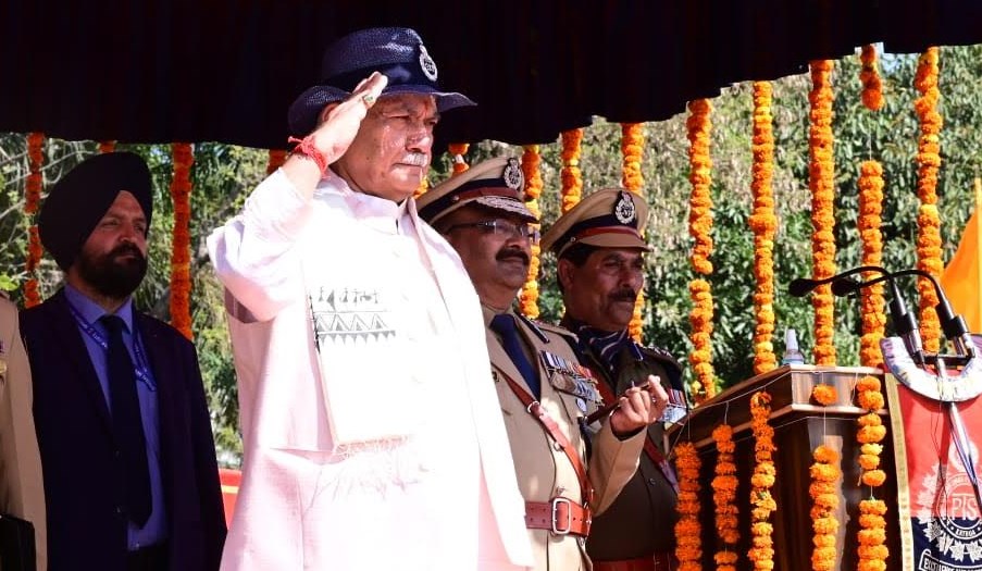 Lt Governor attends Passing Out Parade of JKP constables at PTS Kathua