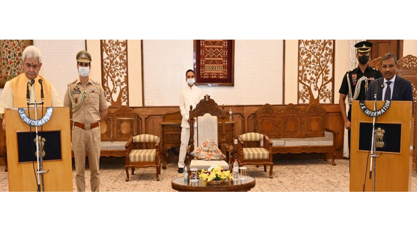 Satish Chandra takes oath as Chairman of J&K PSC