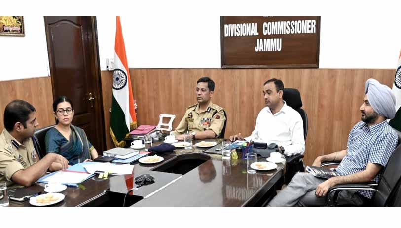 Div Com, ADGP review law & order situation in districts of Jammu division
