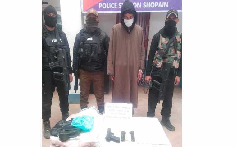 J&K: Ansar Ghazwat-Ul-Hind terrorist associate held in Shopian
