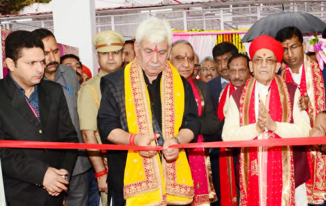 LG Manoj Sinha Inaugurates 5-Storey Durga Bhawan at Mata Vaishno Devi