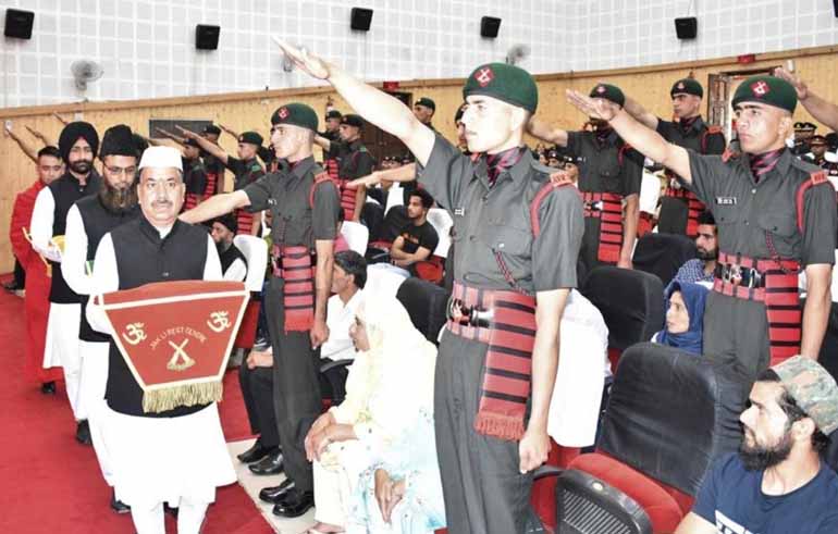 First Agniveer batch of Jammu and Kashmir Light Infantry attested