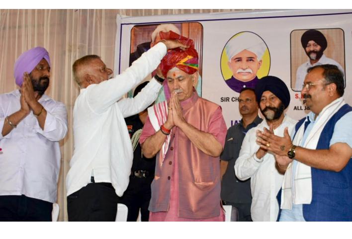 Lieutenant Governor addresses All J&K Jat Sabha in Jammu