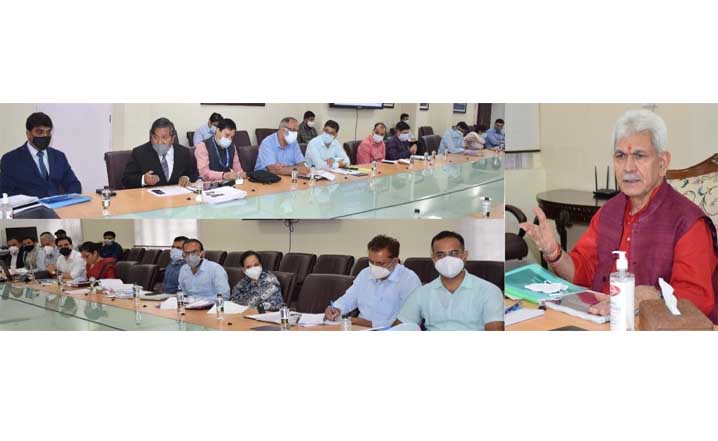 Lt Governor reviews H&UDD’s functioning; e-inaugurates, lays e-foundation for multiple development projects