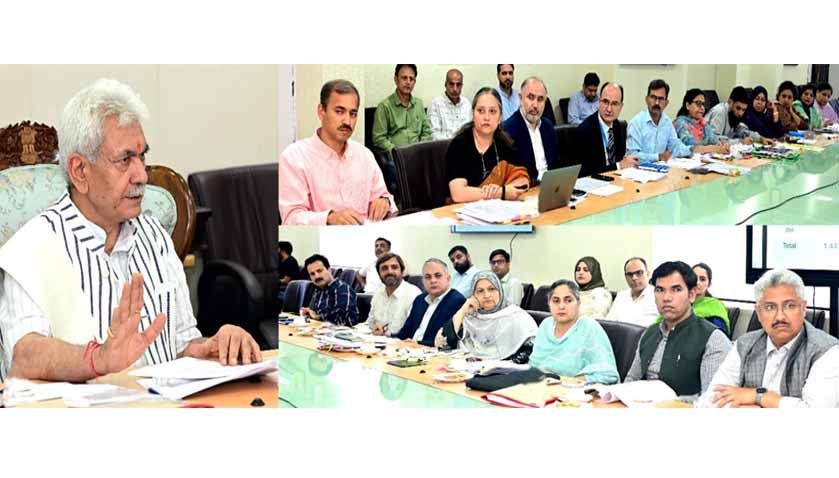 Lt Governor reviews implementation of Social Welfare Schemes in UT of J&K