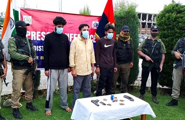 PhD Scholar among 3 arrested as Police Busts Terrorist Recruitment Module in Kulgam