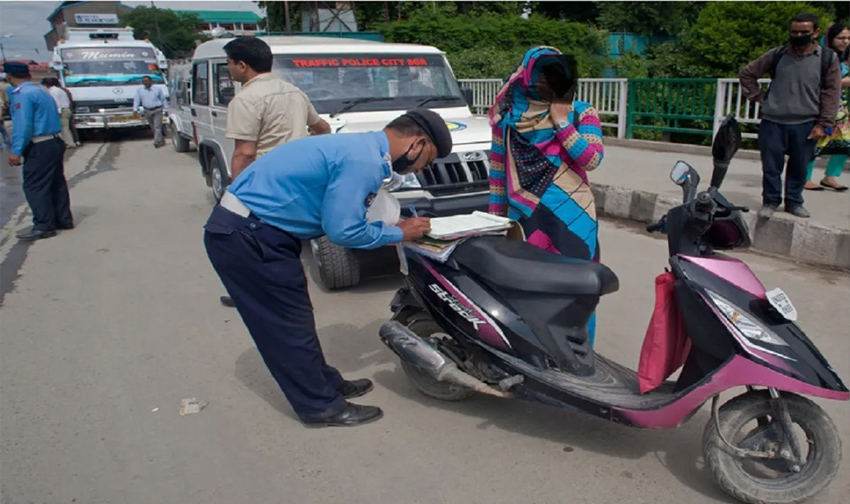 222 vehicles challaned & Rs. 544900/- fine imposed upon Motor Vehicles for violations
