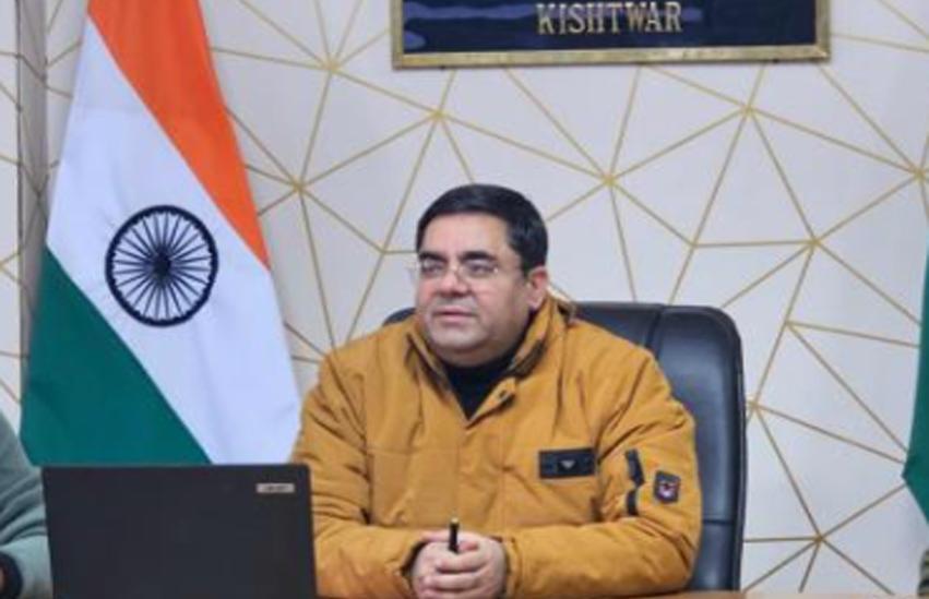 DC Kishtwar reviews security scenario at Hydroelectric Power Project sites