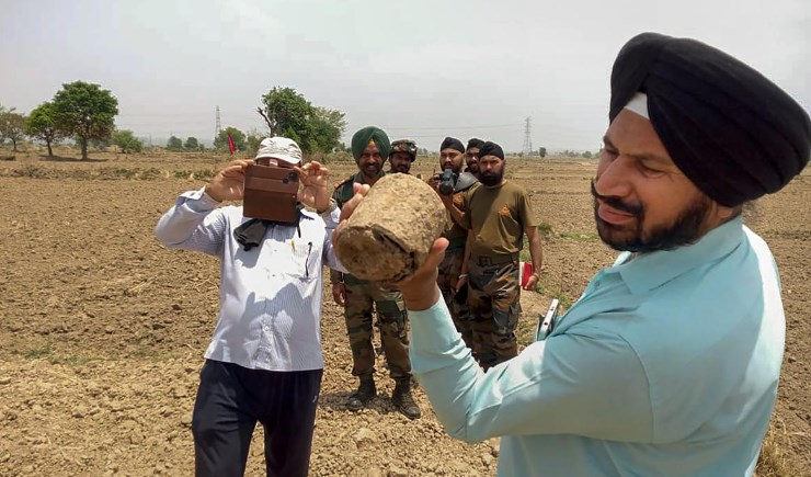 Rusted anti-tank mine, grenade found in J&K