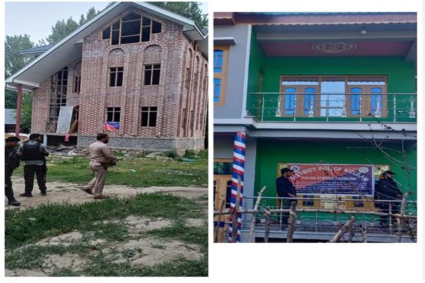 Police attaches property worth 1.43 crore of drug peddlers involved in multiple cases in Kulgam