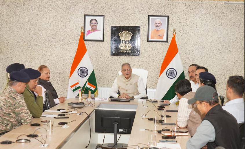 LG Kavinder Gupta assesses prevailing law & order situation in Ladakh