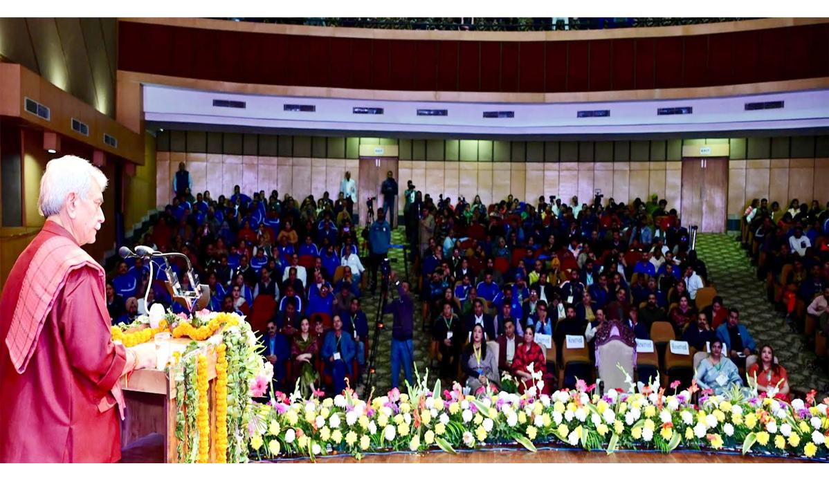 Youth must step up against organisations and individuals involved in Radicalisation in the valley: LG Manoj Sinha