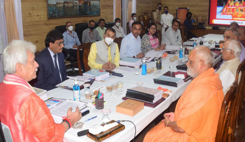 Lt Governor chairs the meeting of newly constituted Shri Mata Vaishno Devi Shrine Board