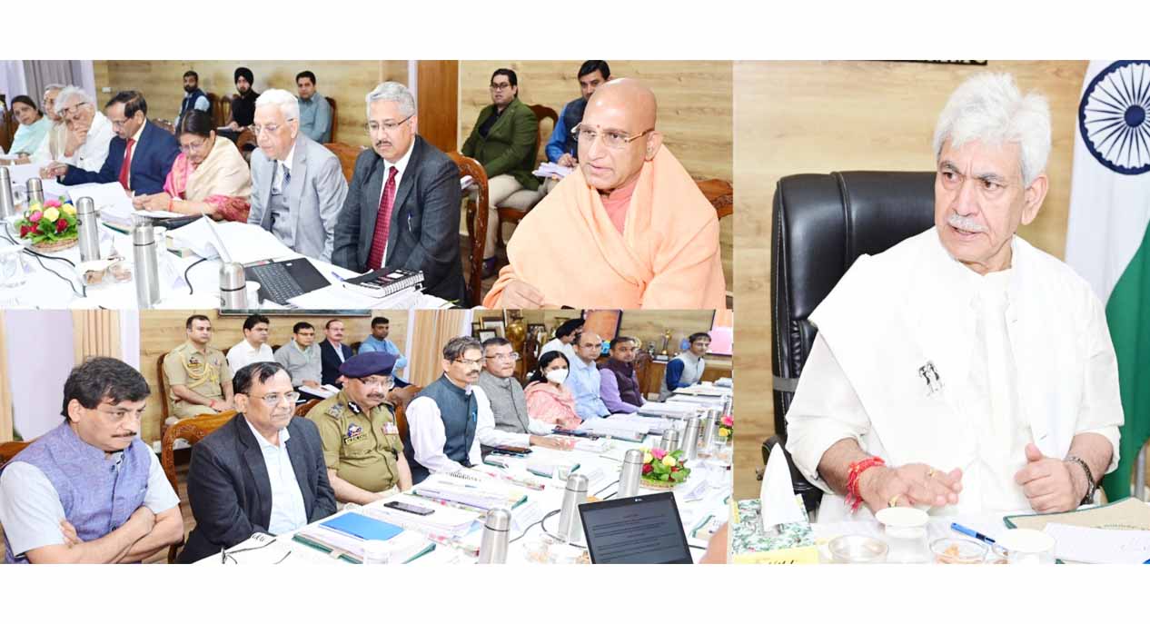 LG Manoj Sinha chairs meeting to discuss preparations for Amaranth Yatra 2023