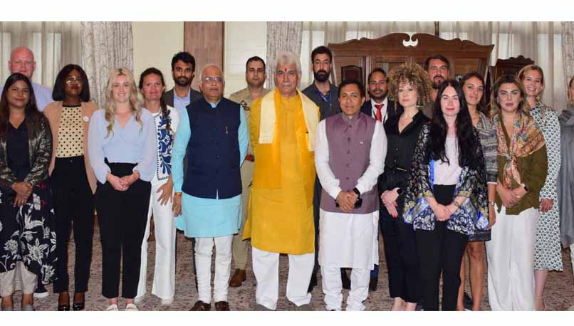 Lt Governor interacts with Young leaders from 9 countries visiting India under ICCR's Gen Next Democracy Network Programme