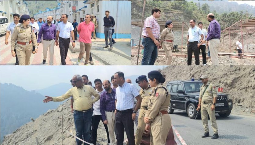 Div Com inspects traffic, progress on National Highway maintenance in Ramban