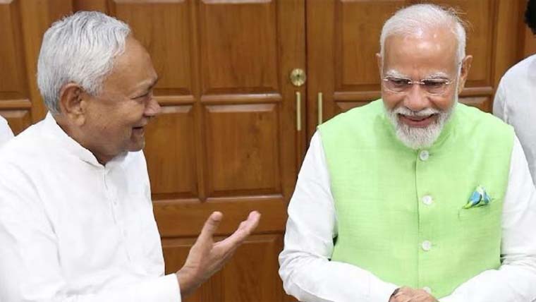 Nitish Kumar hits out at INDIA bloc, endorses Narendra Modi as NDA leader