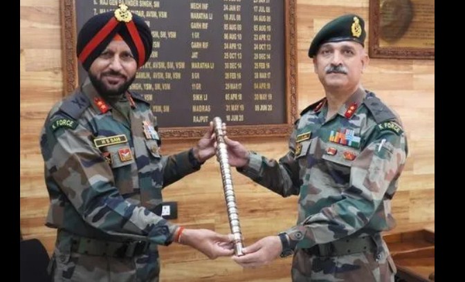 Maj Gen Sanjiv Singh Slaria takes over as GOC Counter Insurgency Force Kilo
