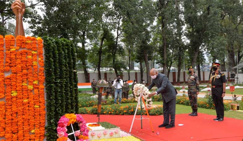 Kargil Vijay Diwas: President Kovind lays wreath at Dagger War Memorial in J&K’s Baramulla