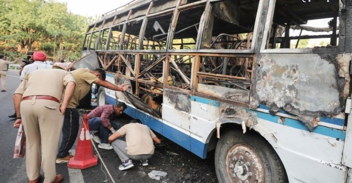 J&K Police ascertaining veracity of terrorist claim for Mata Vaishno Devi pilgrims bus fire