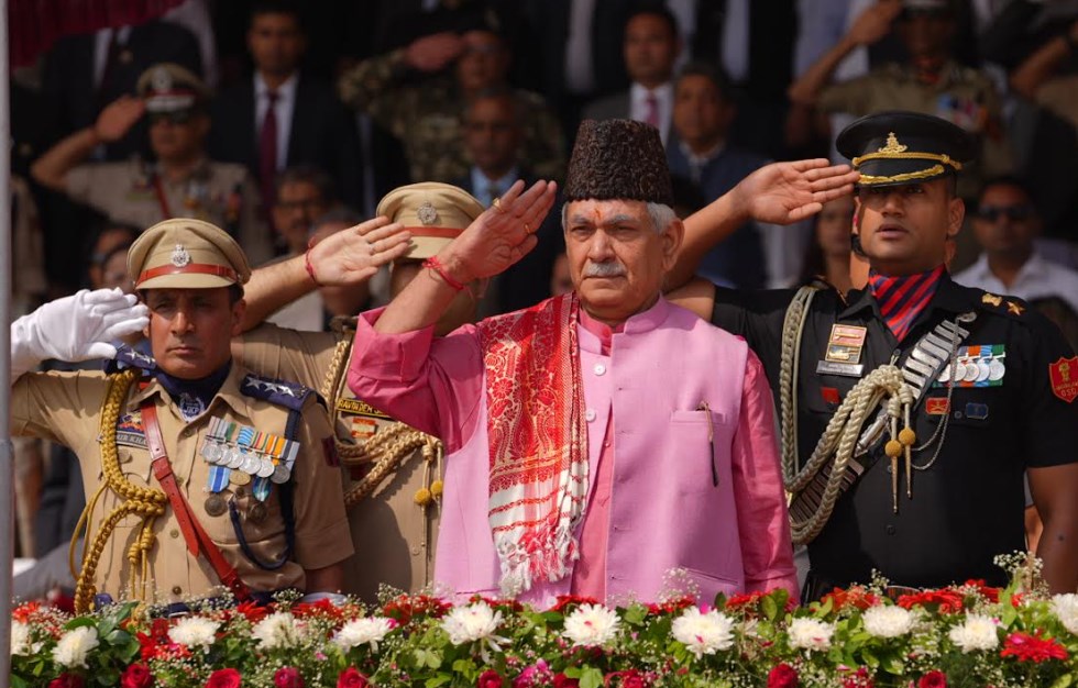 Lt Governor Manoj Sinha hoists Tricolor & Addressed the People on the 77th Independence Day