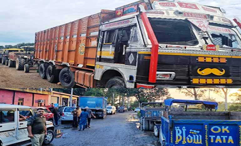 Mining Department Kathua seizes 22 vehicles involved in illegal mining