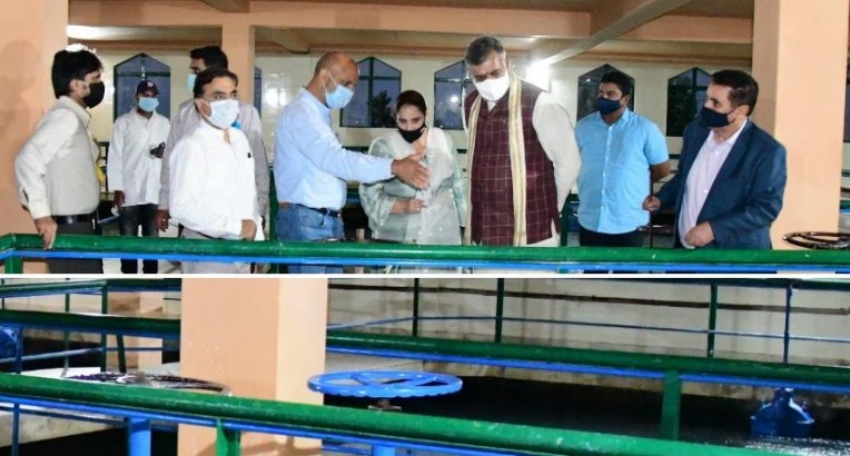 MoS Jal Shakti and Food Processing Industries inspects Rangil Plant; interacts with Paani Samiti members