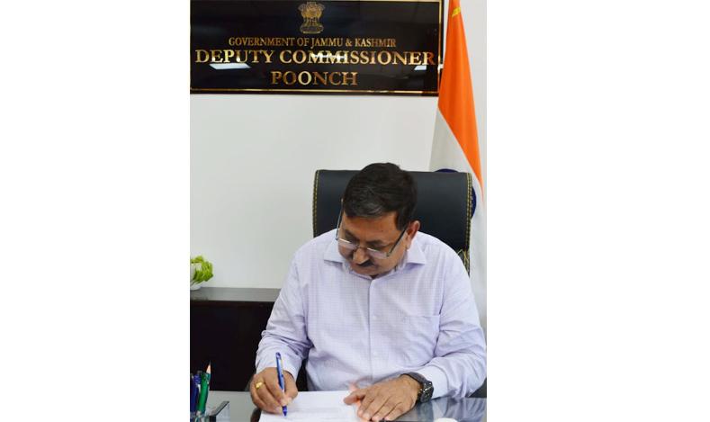 Ashok Kumar Sharma assumes charge as Deputy Commissioner Poonch