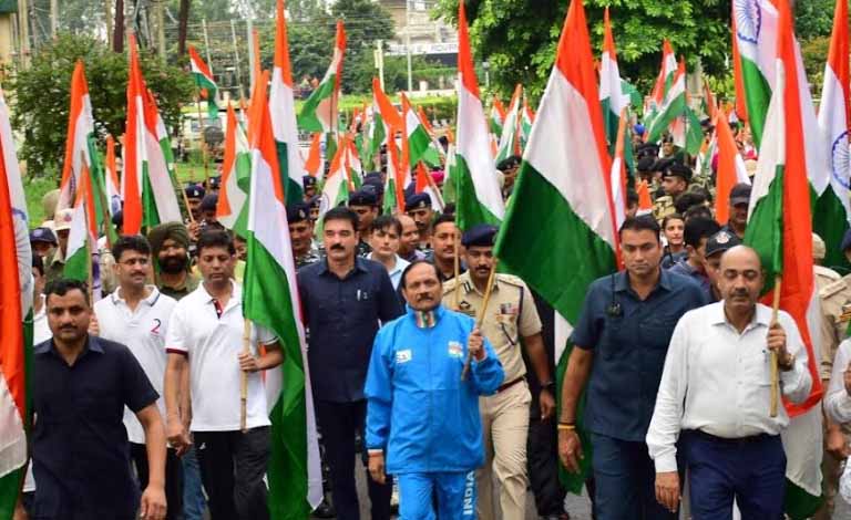 Advisor Bhatnagar leads mega Tiranga Rally at Jammu