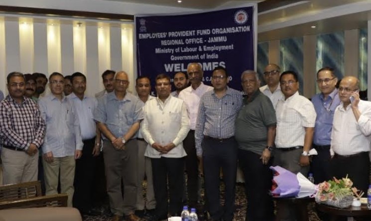 Team of senior officials of EPFO on two day visit to J&K