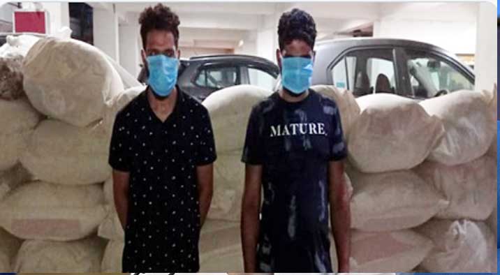 Two drug peddlers held with 580 kg poppy straw in J&K