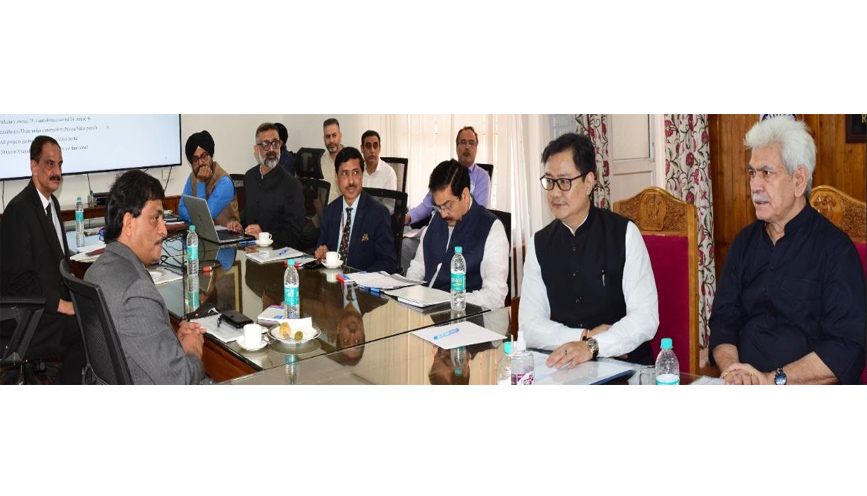 Union Law Minister and Lt Governor review development of Judicial Infrastructure under CSS