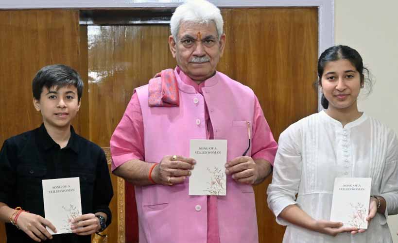 Lt Governor releases book ‘Song of a Veiled Women’ by Ms Sumedha Manhas