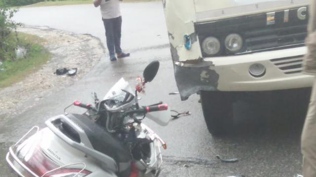 Female dies while another Injured as Bus rams into scooty at Katra