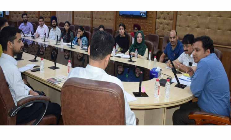 Secy Revenue interacts with newly posted Tehsildars