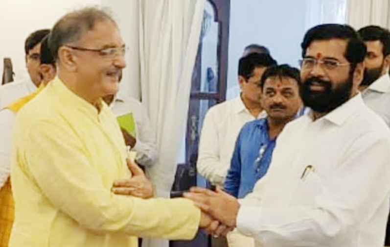 Kavinder calls on Eknath Shinde, Fadnavis, appeals to bring investors in J&K