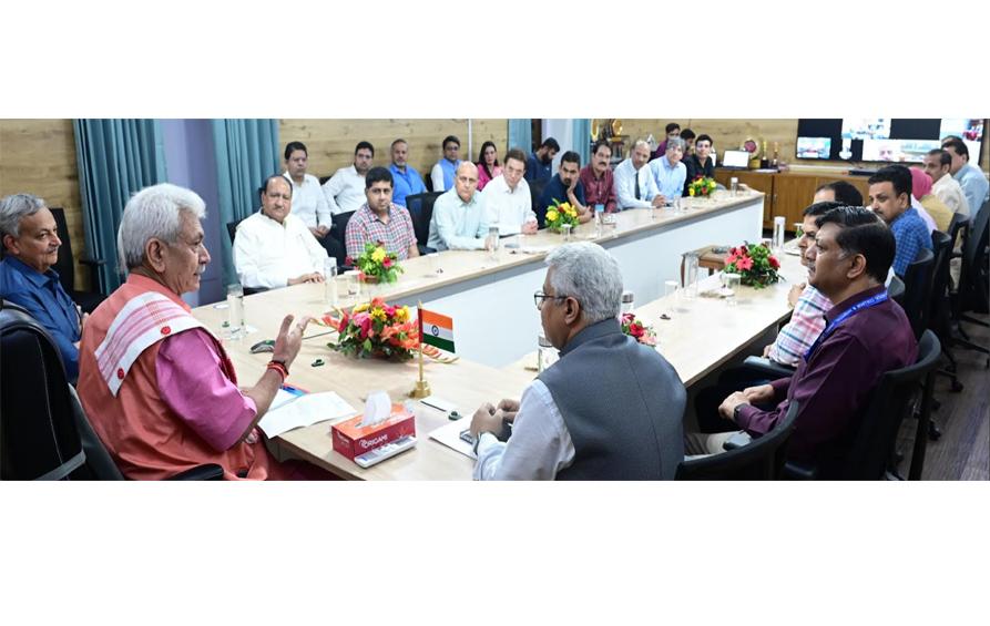Lieutenant Governor interacts with Heads of GMCs, Medical Institutions from across J&K