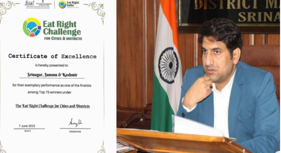 Srinagar ranks among 75 top Districts of the country under ‘Eat Right Challenge’