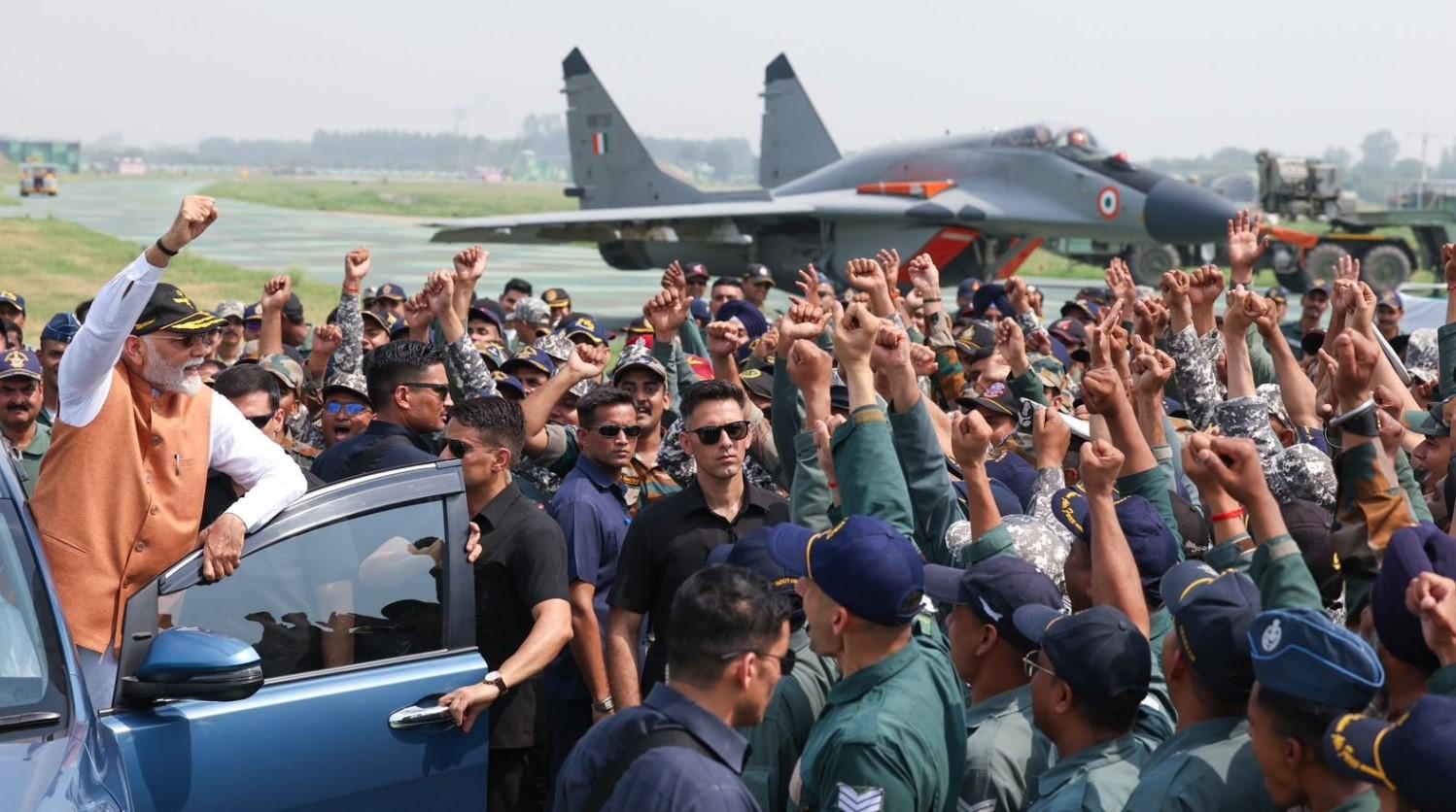 PM Modi Visits Adampur Air Base, Interacts with Soldiers Post Operation Sindoor