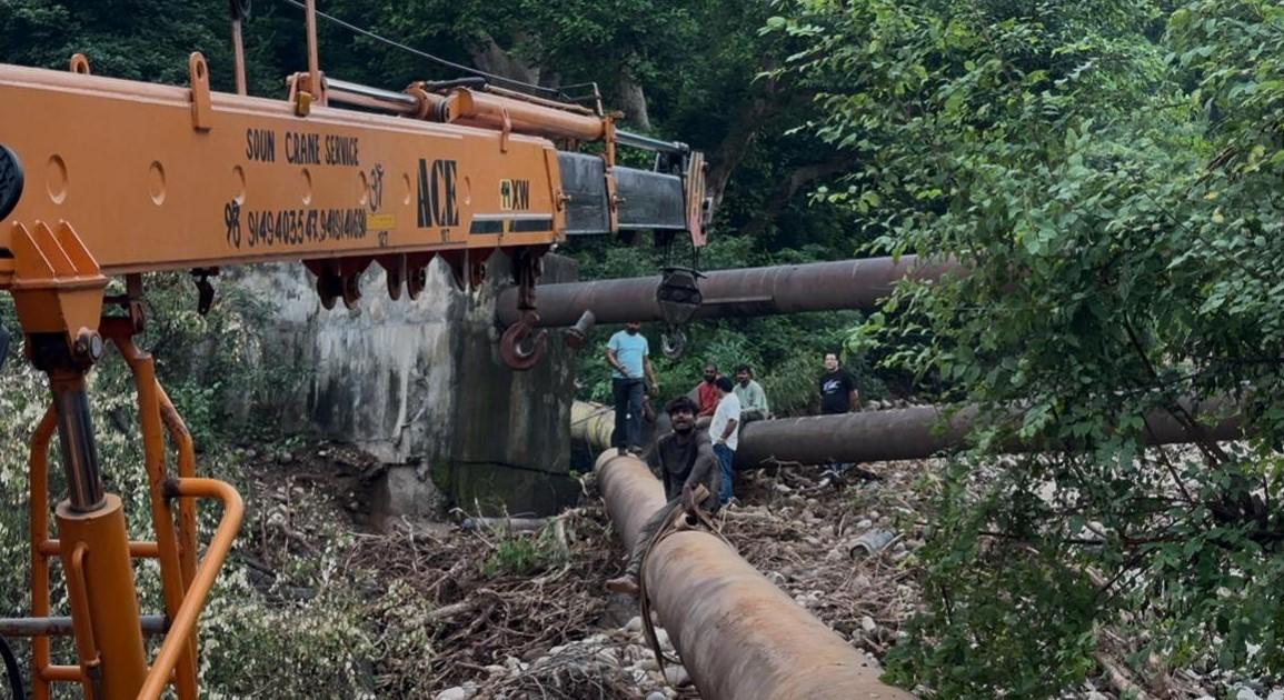 Jal Shakti (PHE) succoured JMC in restoration of water supply post catastrophe