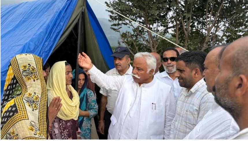 Sadhotra seeks safety audit of houses in land sinking areas, adequate assistance for reconstruction of houses