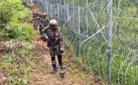 Pak intruder apprehended along IB in Samba