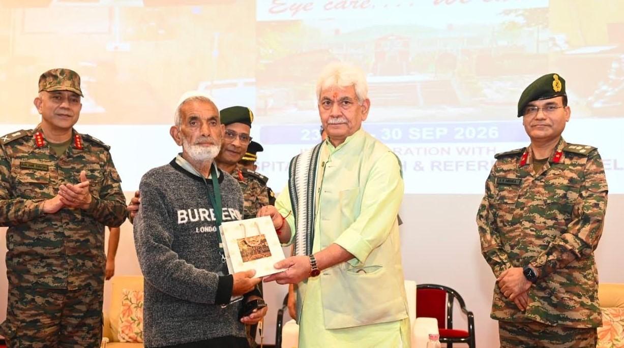 Lieutenant Governor Attends Closing Ceremony of Indian Army’s Mega Eye Surgical Camp under Operation Drishti